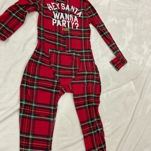 Vintage PINK Victoria's Secret Red Plaid Onesie - Picture 8 of 13